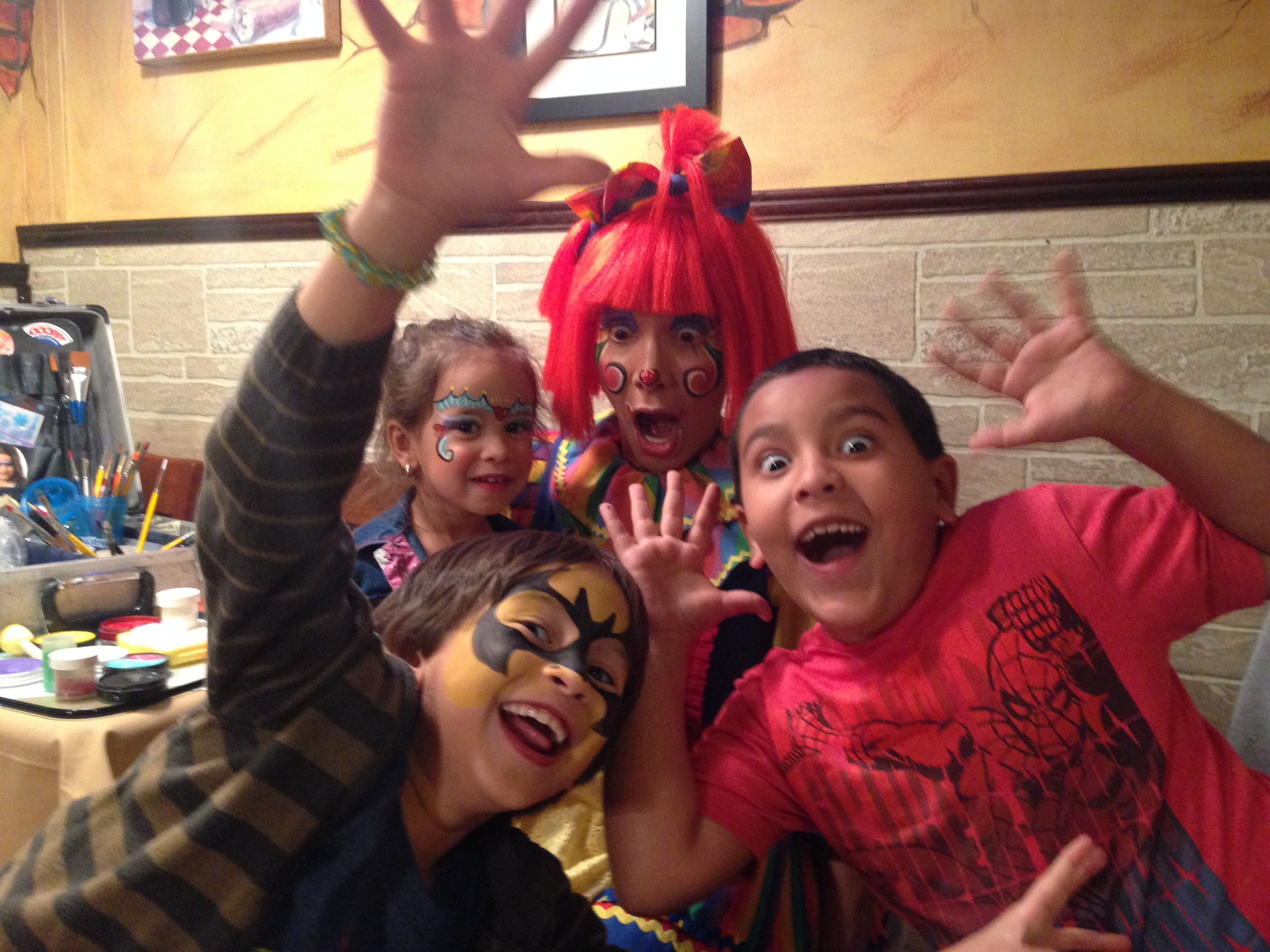 Kids party face painting group by OOOPSY Face Painting Team