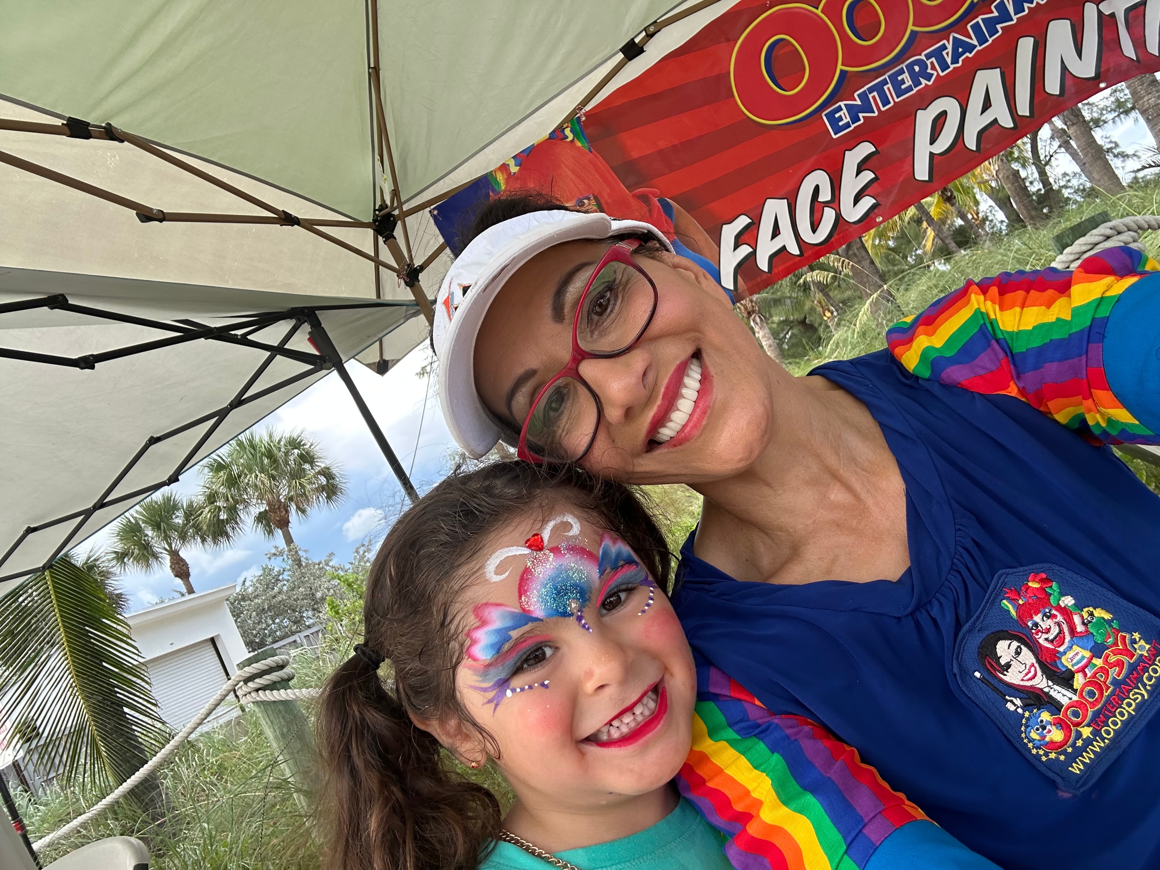 OOOPSY face painting at outdoor event